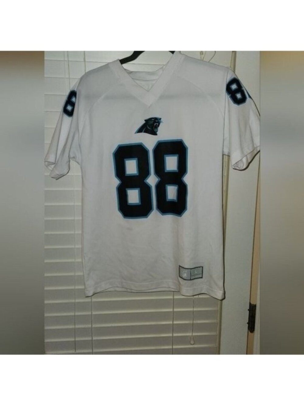 CAROLINA PANTHERS GREG OLSEN jersey #88 BOYS LARGE 14/16  team apparel